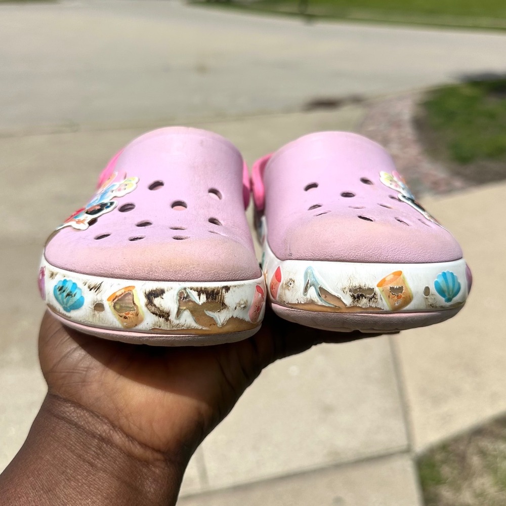 Crocs‎ Kids Little Girl Disney Princesses Classic Clogs Size 13 Sandals - Picture 6 of 12